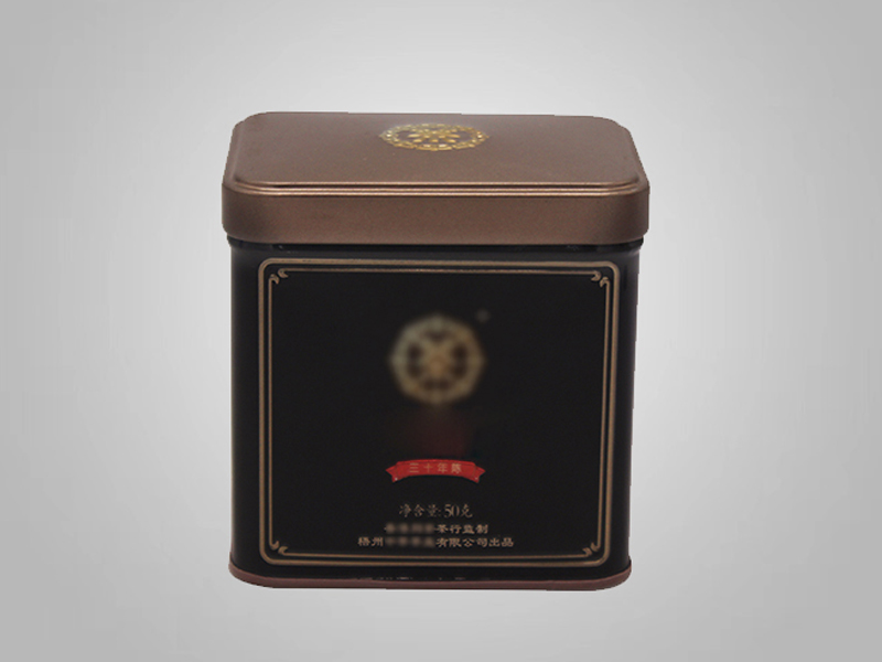 90*70*90mm方形茶叶马口蓝鲸体育丨中国有限公司官网 红茶包装铁皮罐
