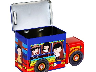 182*78*98mm儿童玩具礼品包装金属蓝鲸体育丨中国有限公司官网 小汽车巴士车仔罐铁盒子
